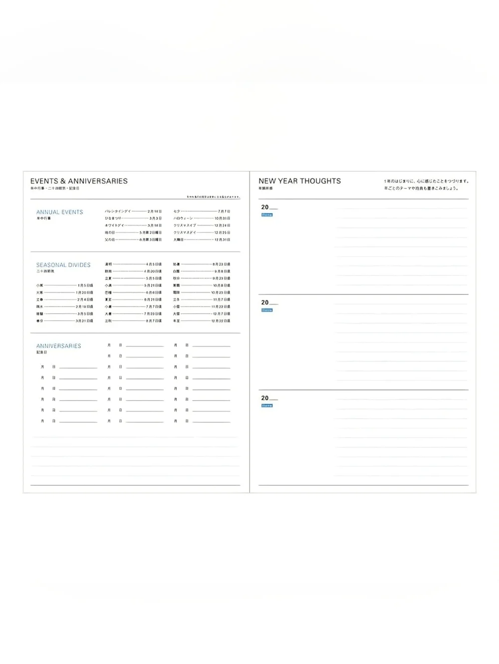 MARK'STYLE 3 Year Undated Mindful Diary - Goal Tracker, Memory & Photo Pages